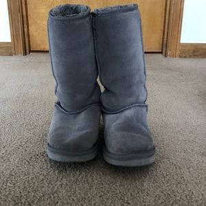 Grey tall uggs